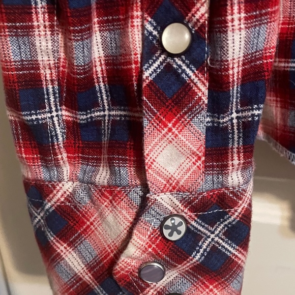 Jachs plaid western flannel shirt - Medium - Picture 4 of 6